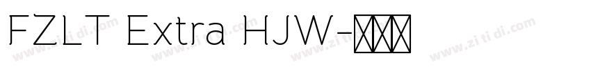FZLT Extra HJW字体转换